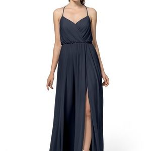 NWT: Azazie Darcy Dress in Dark Navy